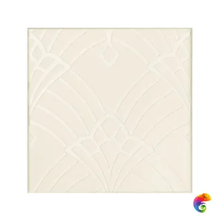 Керамическая плитка Petracers Grand Elegance Rubino Deco Avorio Lustro Cromo 20X20