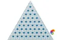 Керамическая плитка Petracers Triangolo Stella Blu Su Bianco 17x17