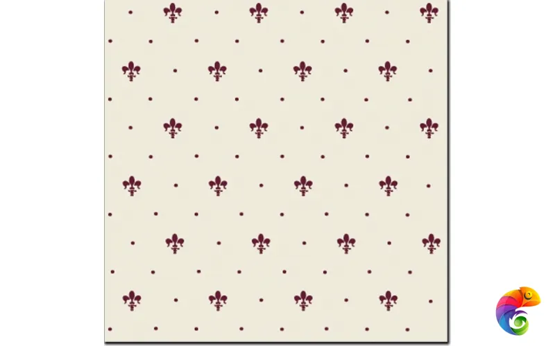 Керамическая плитка Petrachers Grand Elegance Giglio Bordeaux Su Panna 20x20