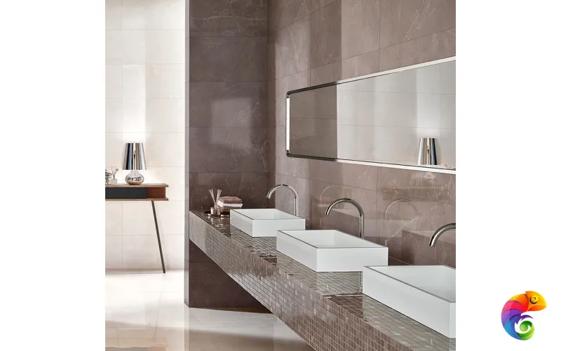 Керамическая плитка Love Ceramic Marble Curl Tortora Shine 35x70
