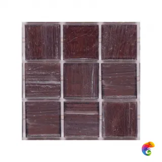 Стеклянная мозаика с авантюрином Trend Brillante Opale 227 на бумаге Luc 2x2