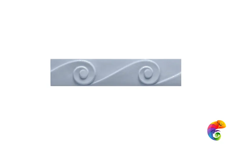 Бордюр Ceramiche Grazia Essenze Onda Genziana 5,5x26