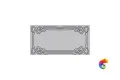 Керамическая плитка Etruria Design Art Deco Vectorframe E Pearly White 1° Scelta 12,5x25