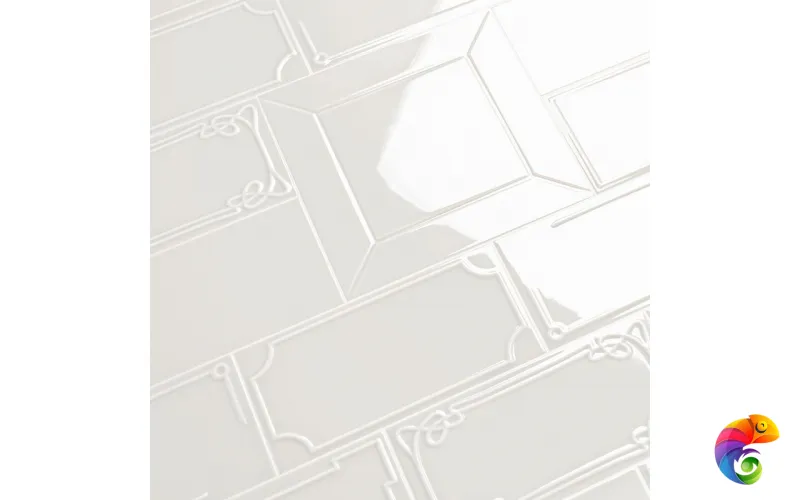 Керамическая плитка Etruria Design Art Deco Vectorframe C Pearly White 1° Scelta 12,5x25