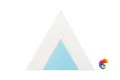 Керамическая плитка Petracers Triangolo Pallino Azzurro Su Bianco 17x17