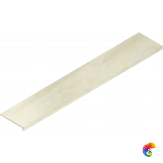Italon Керамогранитная ступень Charme Advance Scalino Ang. DX Alabastro 33x160