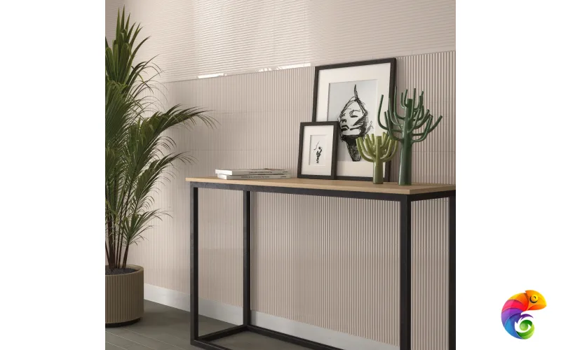 Плитка Equipe Costa Nova Onda White Glossy 5x20 см