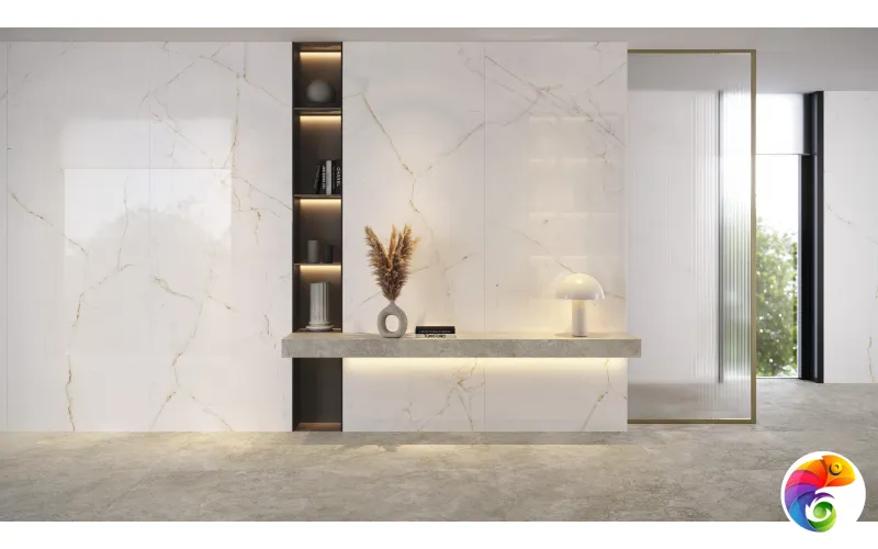 Museum Керамогранит Dual White Sp/100x100x0,8/R Shaped