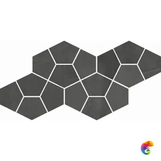 Мозаика  Italon Continuum Petrol Mosaico Prism  20,5x41,3