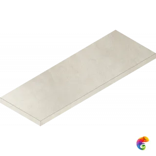 Italon Керамогранитная угловая ступень Millennium Scal. Ang. SX Pure 33x80 Nat