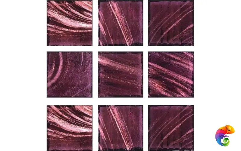 Rose Mosaic Стеклянная мозаика 2x2 G43(5) сетка 327х327