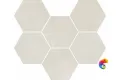 Мозаика Italon  Continuum Polar Mosaico Hexagon  25x29