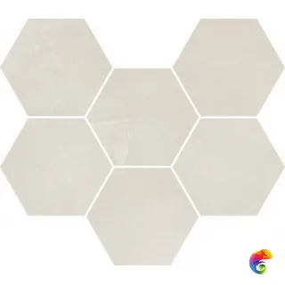 Мозаика Italon  Continuum Polar Mosaico Hexagon  25x29