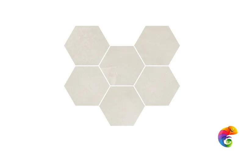 Мозаика Italon  Continuum Polar Mosaico Hexagon  25x29