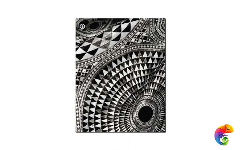 Стеклянное панно Sicis Vetrite Numisma Black 120x280