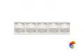 Бордюр Ceramiche Grazia Essenze Neoclassico Bianco Craquele 6x26