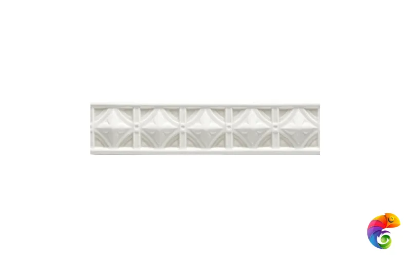 Бордюр Ceramiche Grazia Essenze Neoclassico Bianco Craquele 6x26