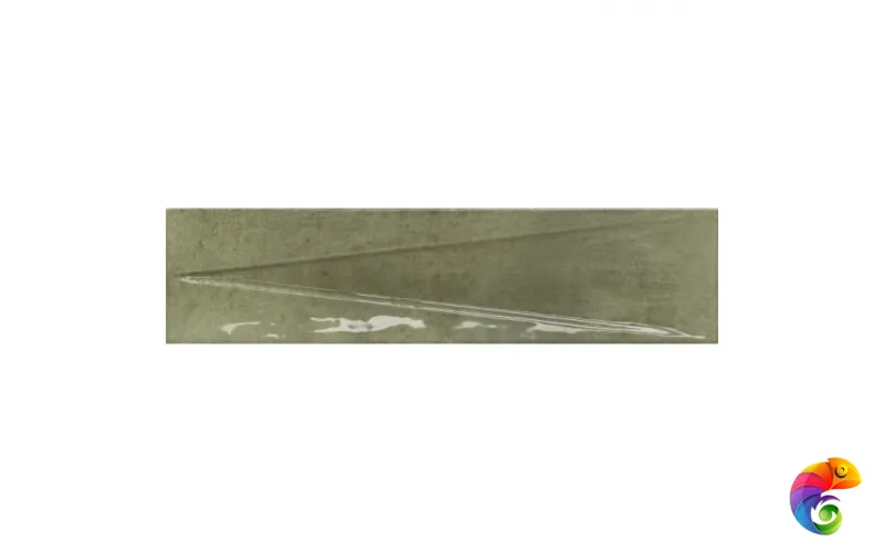 Керамическая плитка Harmony Bari Decor Green 6x24.6 glossy