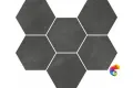 Мозаика  Italon Continuum Petrol Mosaico Hexagon  25x29