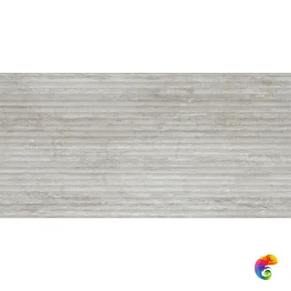 Refin Керамогранит Reliefs Prestigio Travertino Dorico Grigio R 60x120