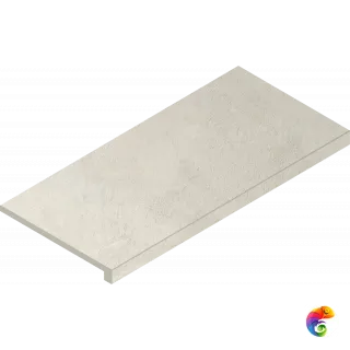 Italon Керамогранитная угловая ступень Millennium Scal. Ang. DX Pure 33x60 Nat