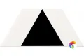 Керамическая плитка Petracers Triangolo Pallino Nero Su Bianco 17x17