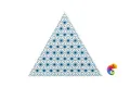 Керамическая плитка Petracers Triangolo Stella Blu Su Bianco 17x17