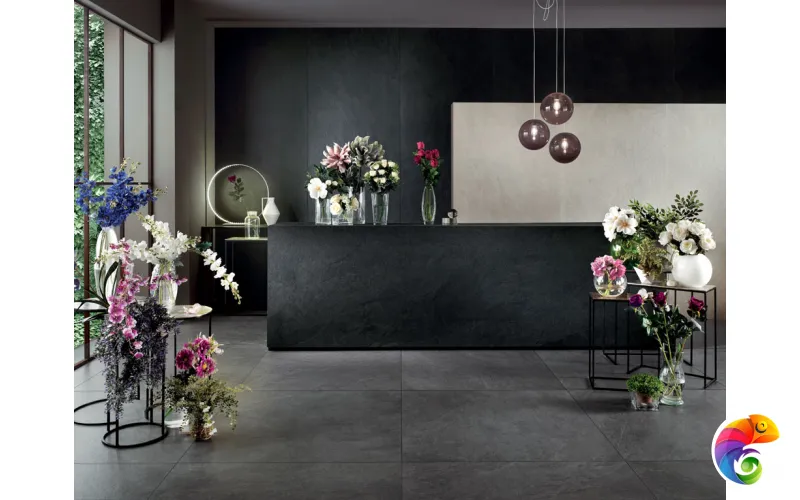 Керамогранит Lea Ceramiche Slimtech Waterfall Dark Flow NAT 5P 100x300