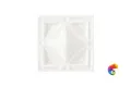 Вставка Ceramiche Grazia Essenze Neoclassico Tozzetto Bianco Craquele 6x6
