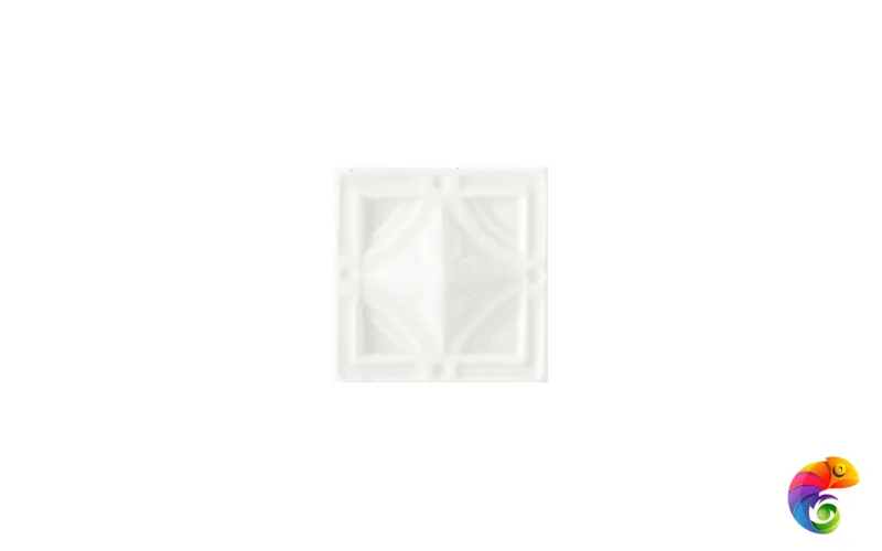 Вставка Ceramiche Grazia Essenze Neoclassico Tozzetto Bianco Craquele 6x6