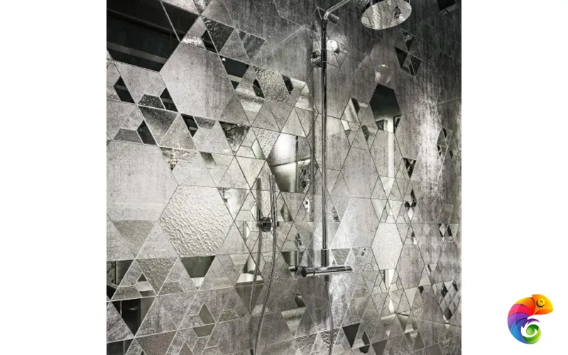 Стеклянное панно Sicis Vetrite Fragments Grey 95,6x318,6