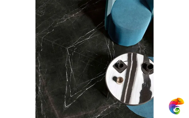 Керамогранит Infinity Marble Nero Marquinia Levigato Pearl Bookmatch random 160x320x12