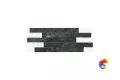 Керамогранит Италон Скайфолл Неро Брик 3D Патинированный 28x78