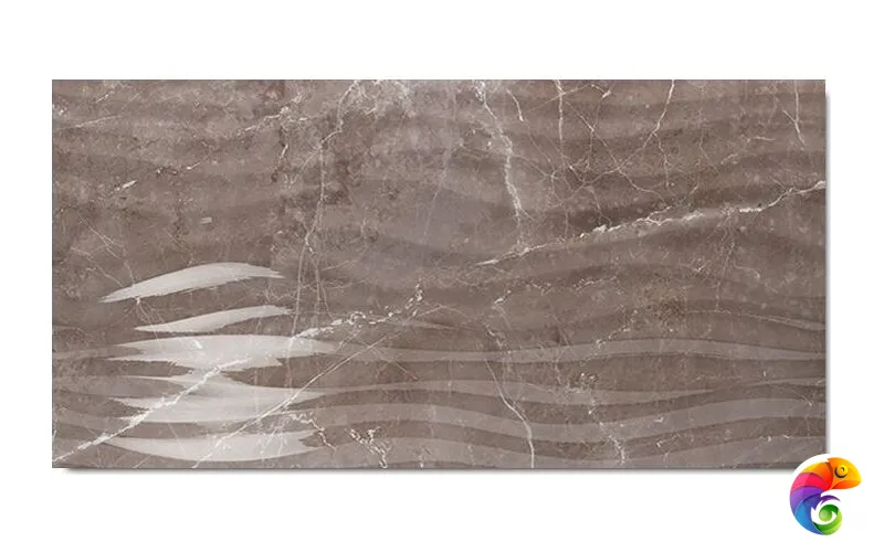 Керамическая плитка Love Ceramic Marble Curl Tortora Shine 35x70