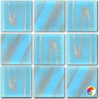 Rose Mosaic Стеклянная мозаика 1x1 G14(5) сетка 318х318