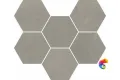 Мозаика Italon  Continuum Iron Mosaico Hexagon  25x29