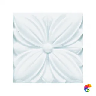Вставка Ceramiche Grazia Melange Tozzetto Alloro Light Blue 6,5x6,5