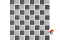 Мозаика Ceramiche Grazia Retro2 Mosaico Coal-Silver 30x30