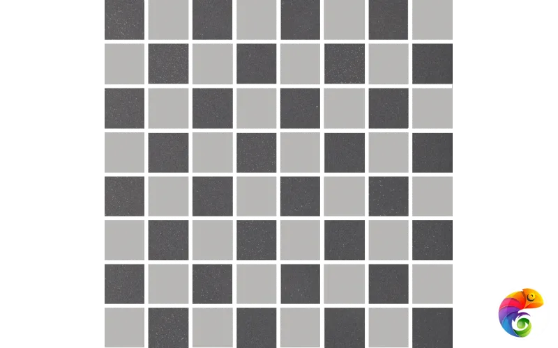 Мозаика Ceramiche Grazia Retro2 Mosaico Coal-Silver 30x30