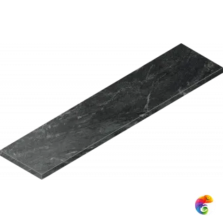 Italon Керамогранитная ступень Skyfall Scalino Front Nero Smeraldo 33x120 Cer