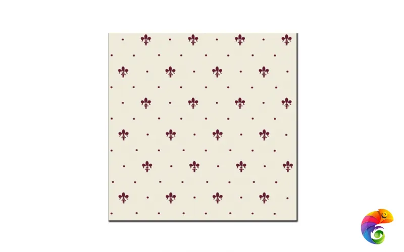 Керамическая плитка Petrachers Grand Elegance Giglio Bordeaux Su Panna 20x20