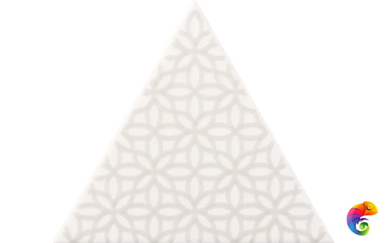 Керамическая плитка Petracers Triangolo Gipsy Grigio Su Bianco 17x17