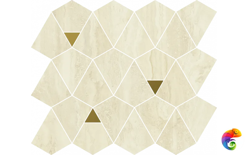 Italon Керамогранитная мозаика Charme Advance Mosaico Alabastro Vertex 25,8x30