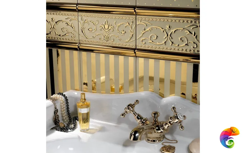 Бордюр Petrachers Grand Elegance Gold Sigaro Oro Luc 2,5x20