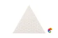 Керамическая плитка Petracers Triangolo Ypsilon Grigio Su Bianco 17x17