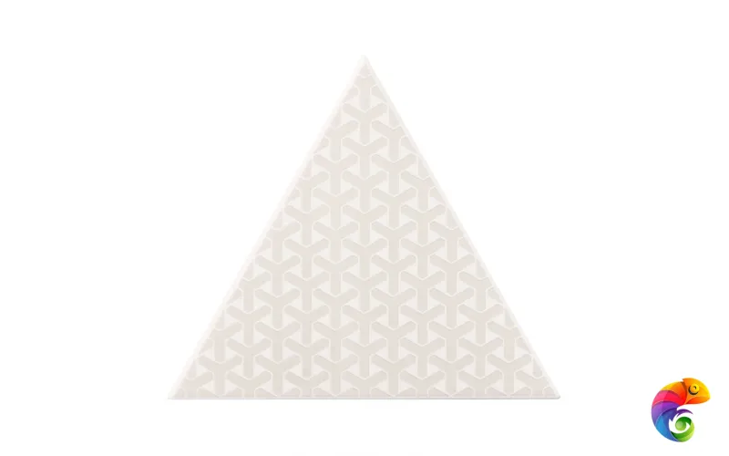 Керамическая плитка Petracers Triangolo Ypsilon Grigio Su Bianco 17x17