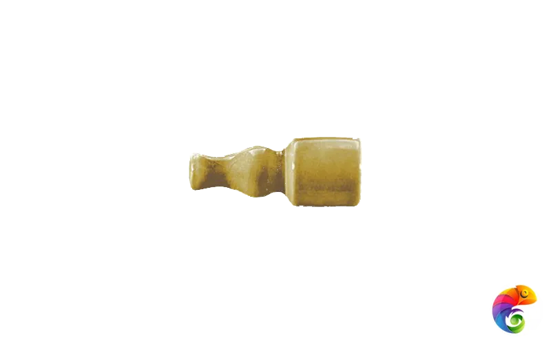 Вставка Ceramiche Grazia Epoque Angolo Finale Diamantato Mustard Craquele 2x6,5