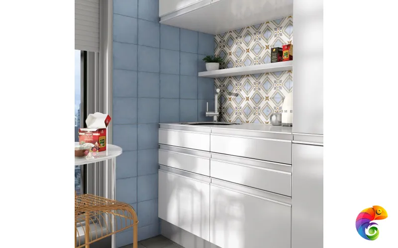 Керамогранит Equipe Art Nouveau Sky Blue Matt 20x20