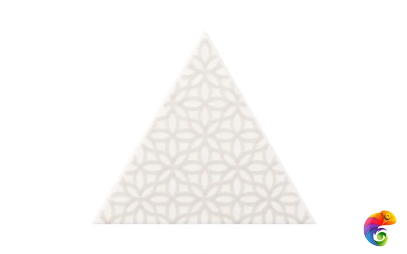 Керамическая плитка Petracers Triangolo Gipsy Grigio Su Bianco 17x17