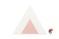 Керамическая плитка Petracers Triangolo Pallino Rosa Su Bianco 17x17
